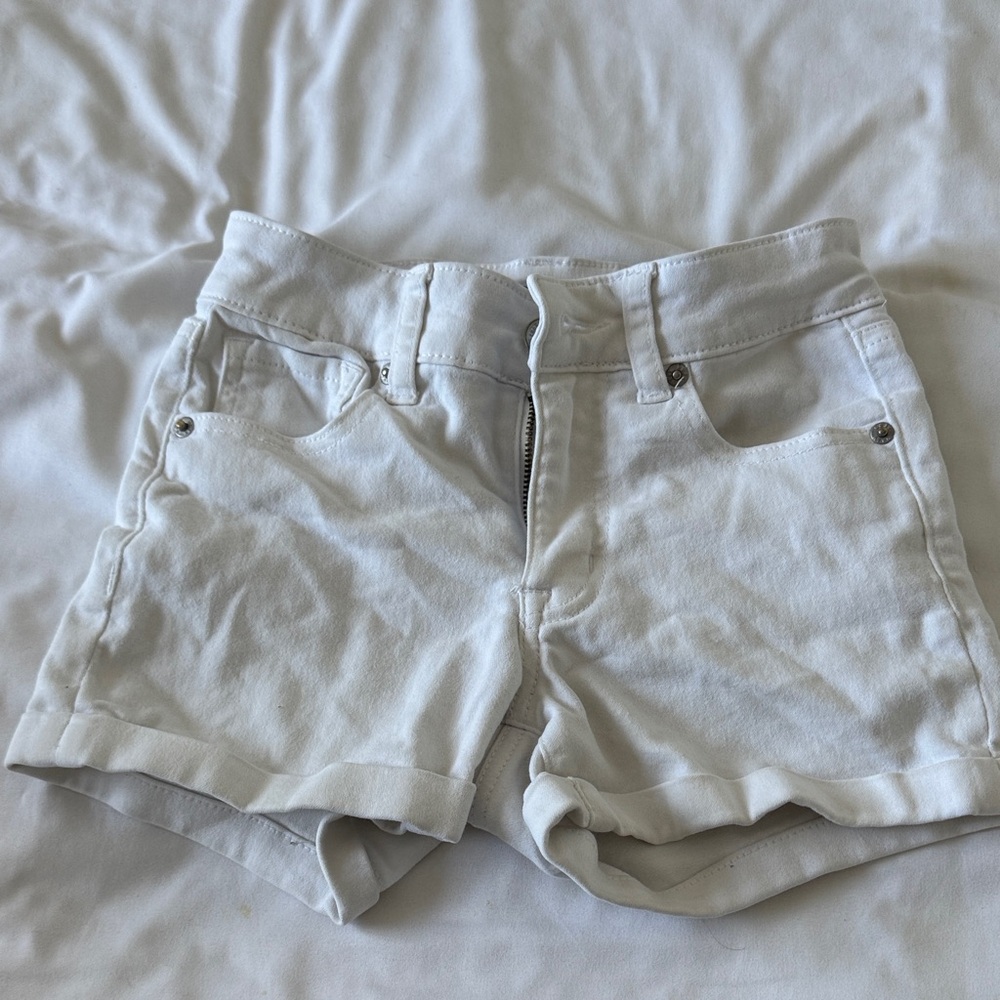 Aeropostale Women's Light Gray Jean Shorts